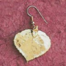 Aspen Leaf Earring, Solid